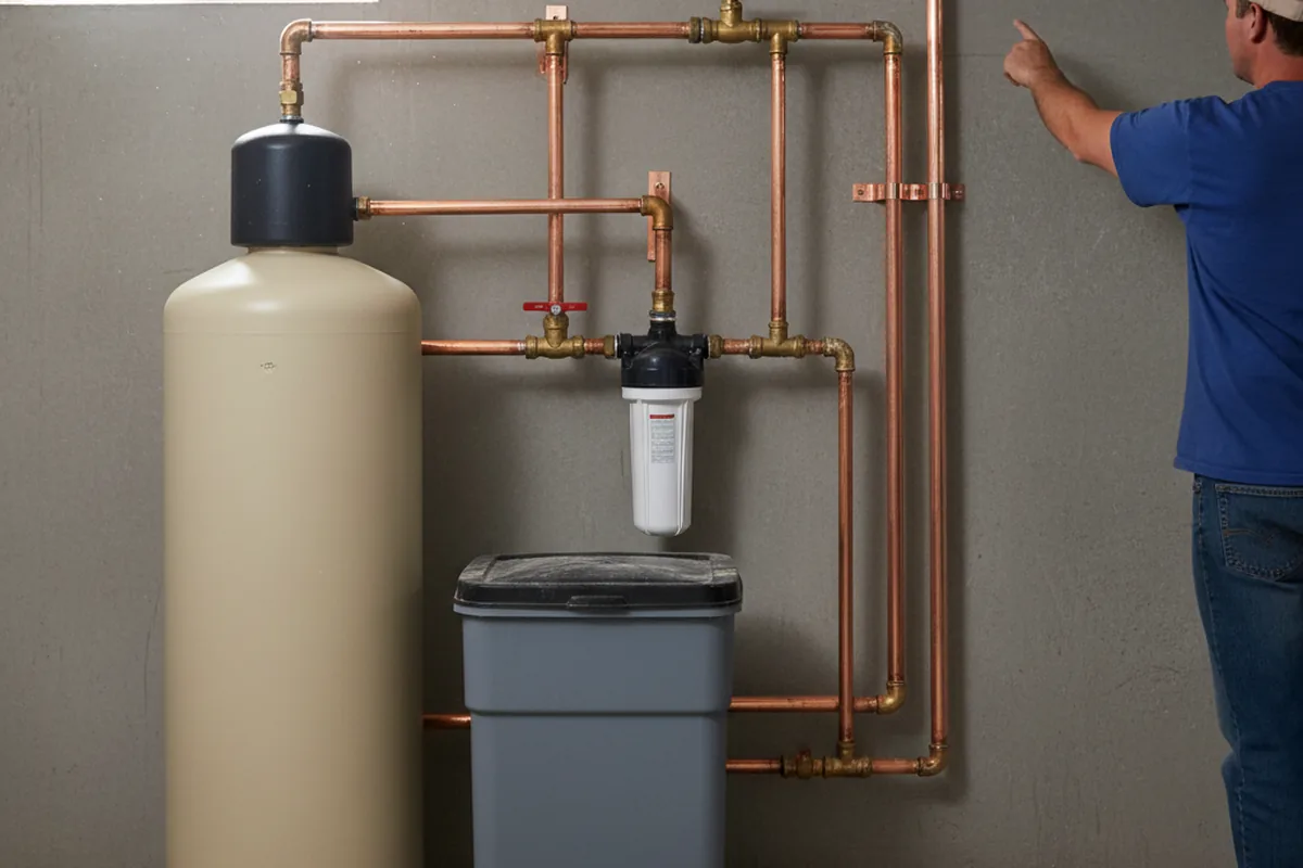 Whole-house water treatment system installed in Kew Gardens